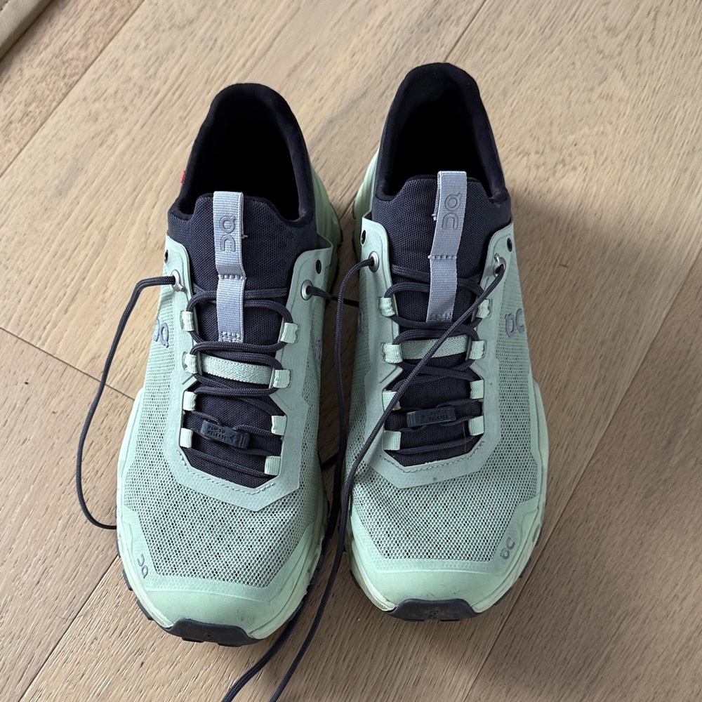 ON trail Running Mint and Black Sneakers